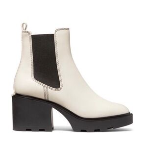 Michael Kors leather bootie 6.5 white
